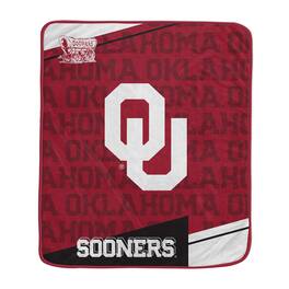Pegasus - Oklahoma Sooners 60" x 70" Diagonal Ghost Checkered Double-Sided Blanket - Multicolor