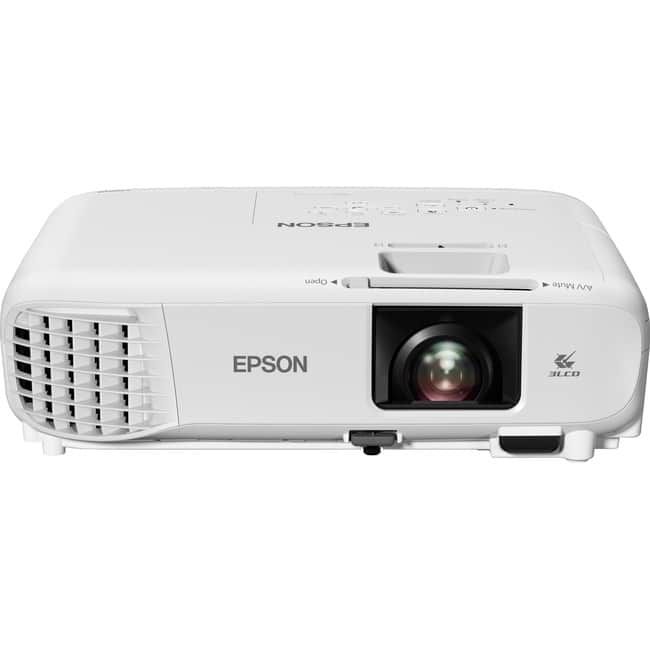 Epson - PowerLite W49 LCD Projector - 16:10 - Ceiling Mountable - 1280 x 800 - Front, Rear, Ceiling - 8000 Hour Normal - Unknown