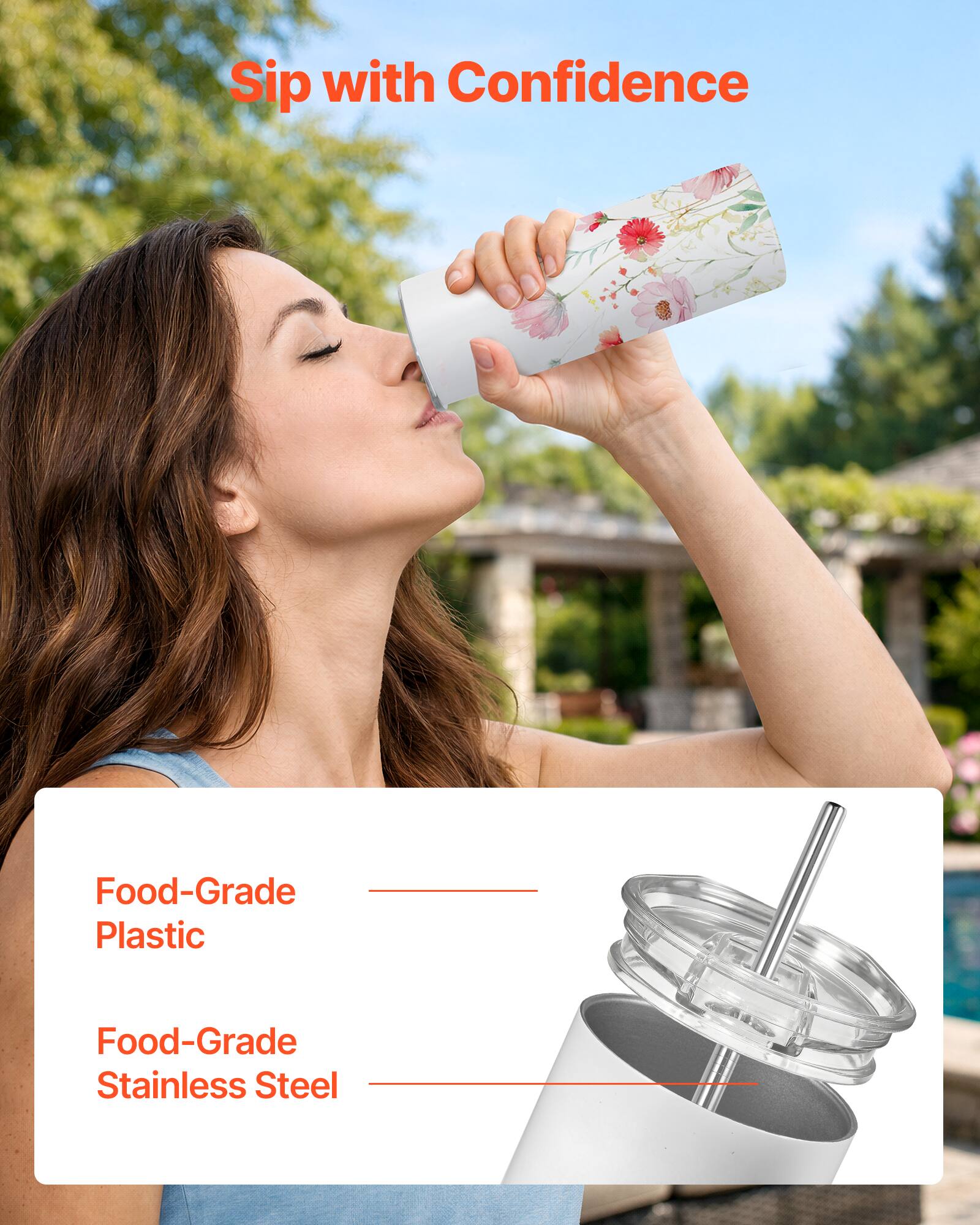 Sip with Confidence

Food-Grade Plastic

Food-Grade Stainless Steel