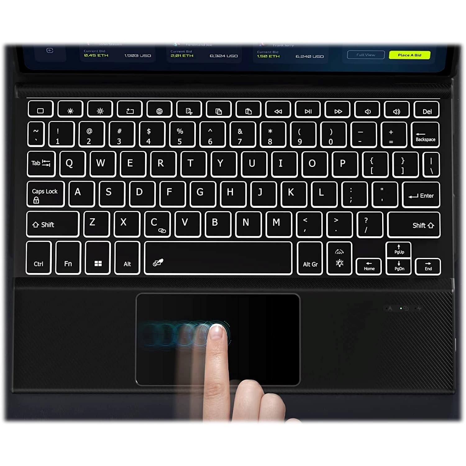 Alt View 14. SaharaCase - Keyboard Case for Amazon Fire Max 11 (2023) - Black.