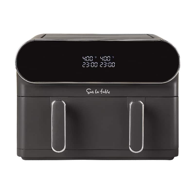 Sur La Table - Single or Double Basket Air Fryer 352oz SLT 1805 - Black