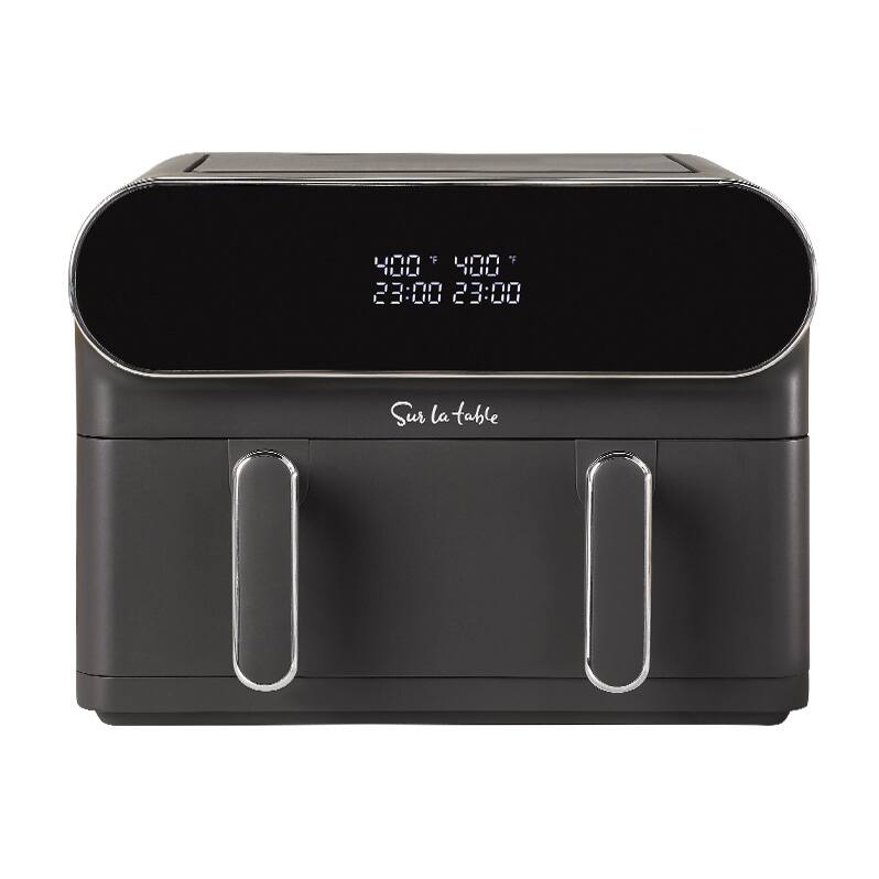 Sur La Table - Single or Double Basket Air Fryer 352oz SLT 1805 - Black