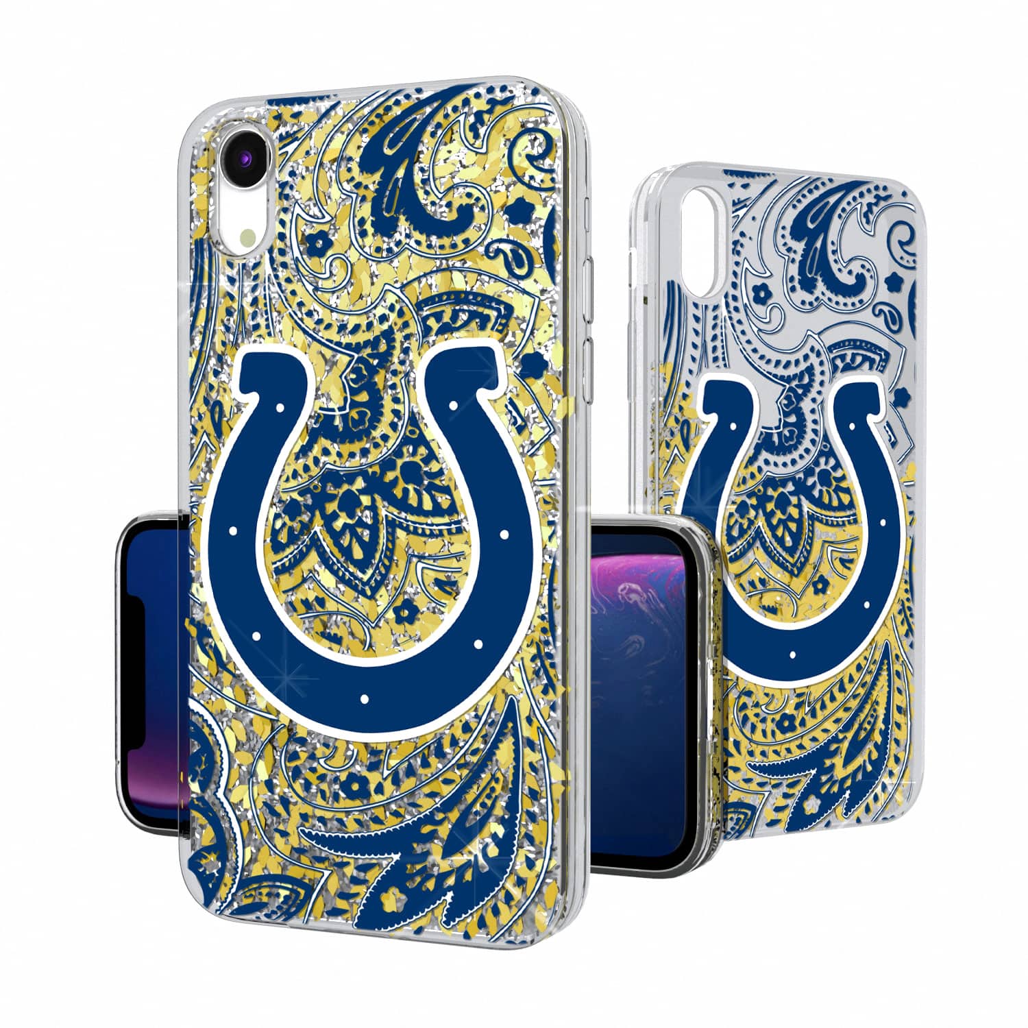 Keyscaper - NFL - Indianapolis Colts iPhone Paisley Design Glitter Case - 16 Pro - Multicolor price history on PriceWatchPro