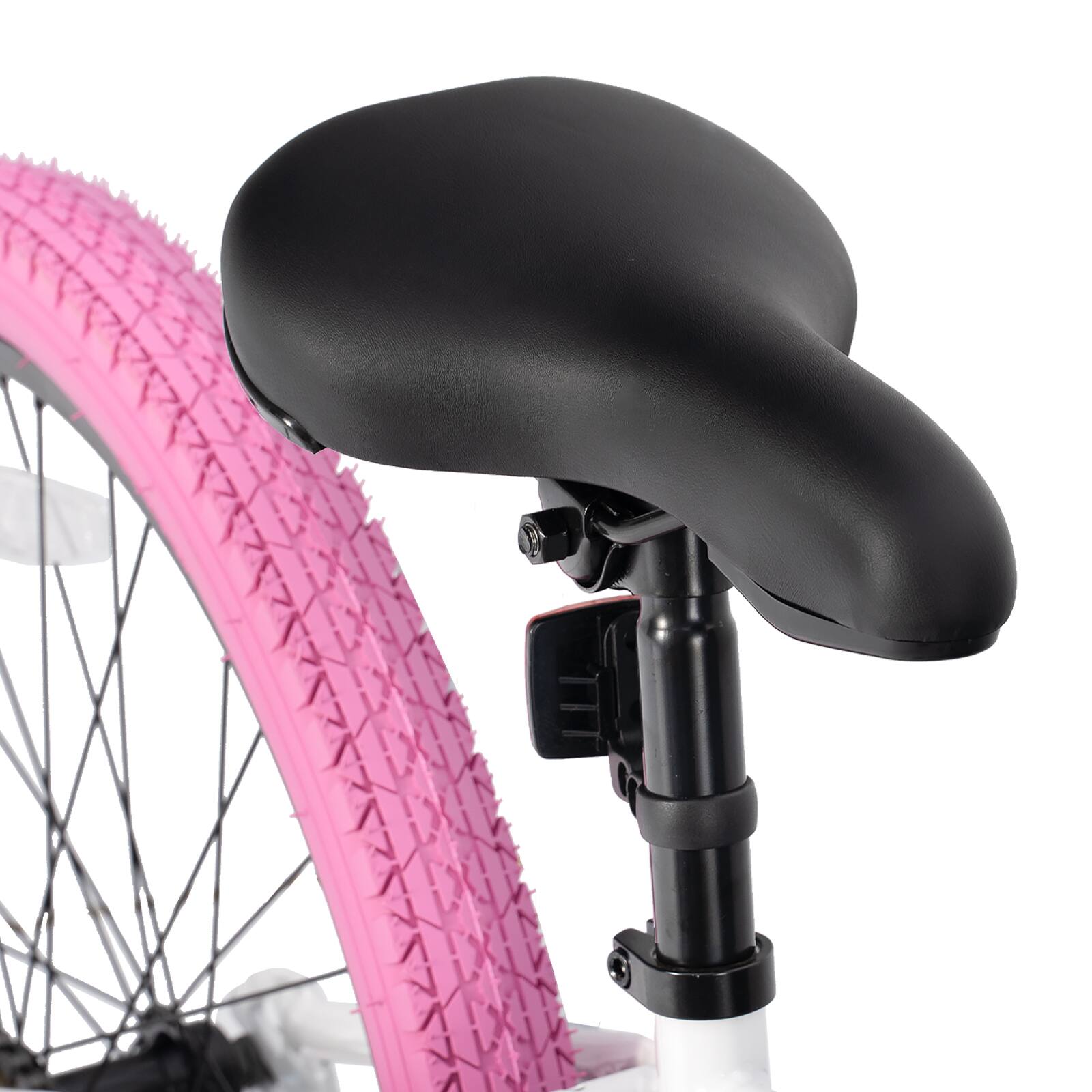 Alt View 9. JOYSTAR - JOYSTAR Brockway Freestyle Kids BMX Bike 24" Kids Bicycles for Ages 9-12, Girls Boys Beginner-Level Riders 2 Pegs, White - White.