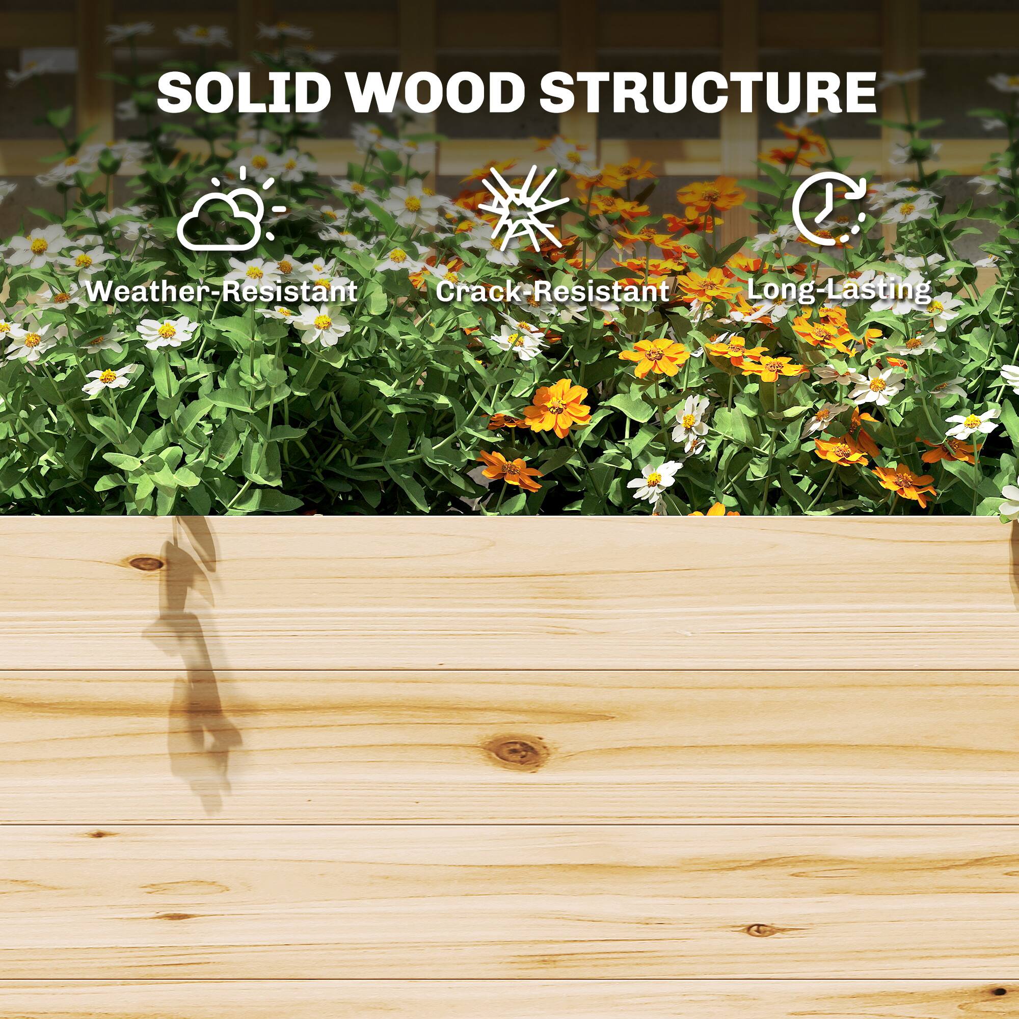 SOLID WOOD STRUCTURE

- Weather-Resistant
- Crack-Resistant
- Long-Lasting