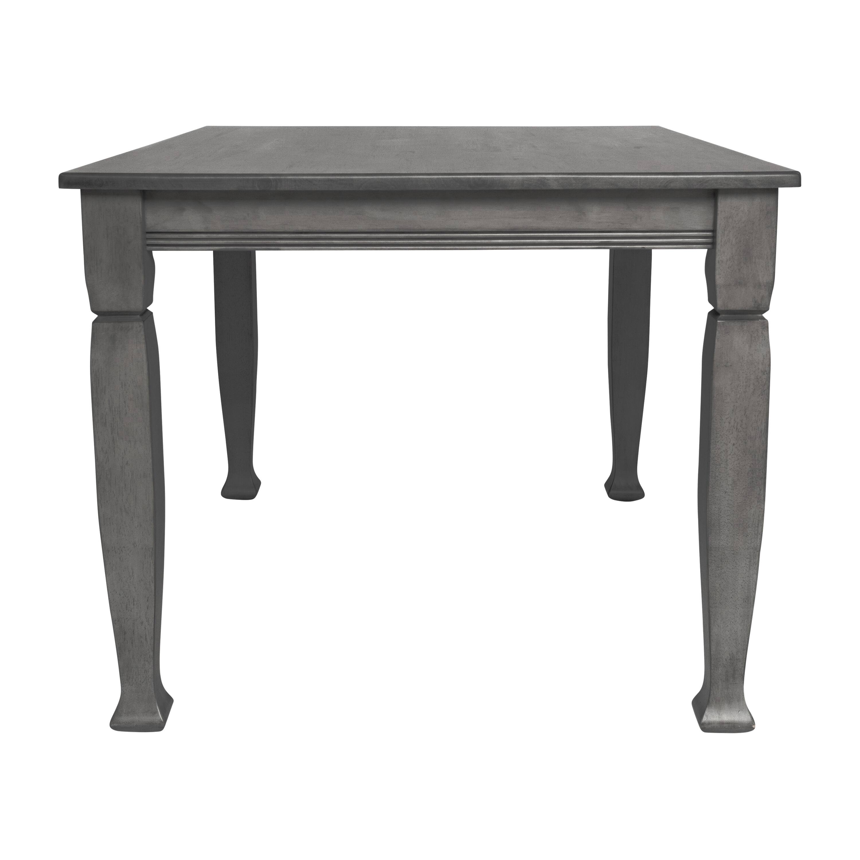 Alt View 7. Emma + Oliver - Milford Wooden Dining Table with Turned Wooden Legs - Antique Gray.