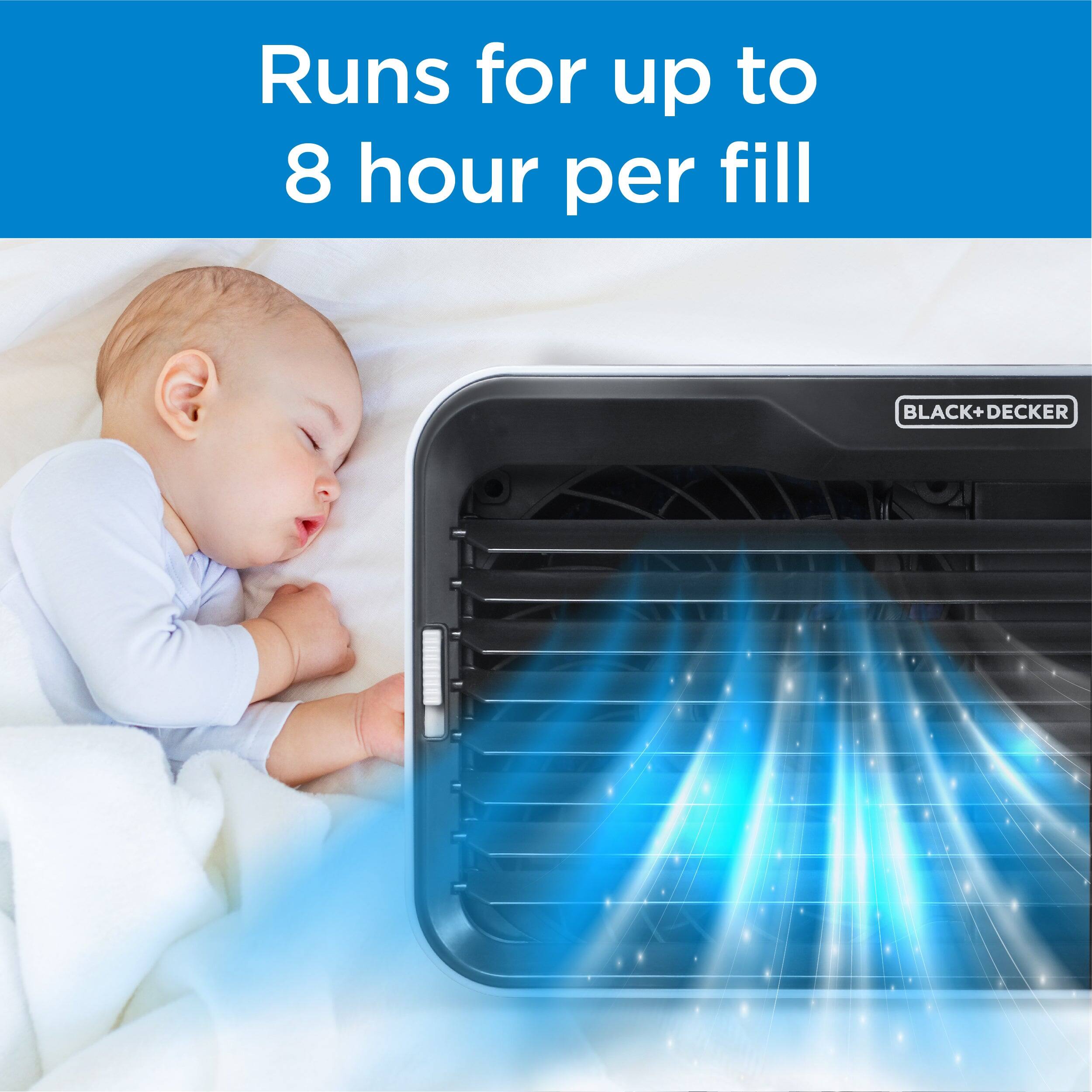 Runs for up to 8 hours per fill

BLACK+DECKER