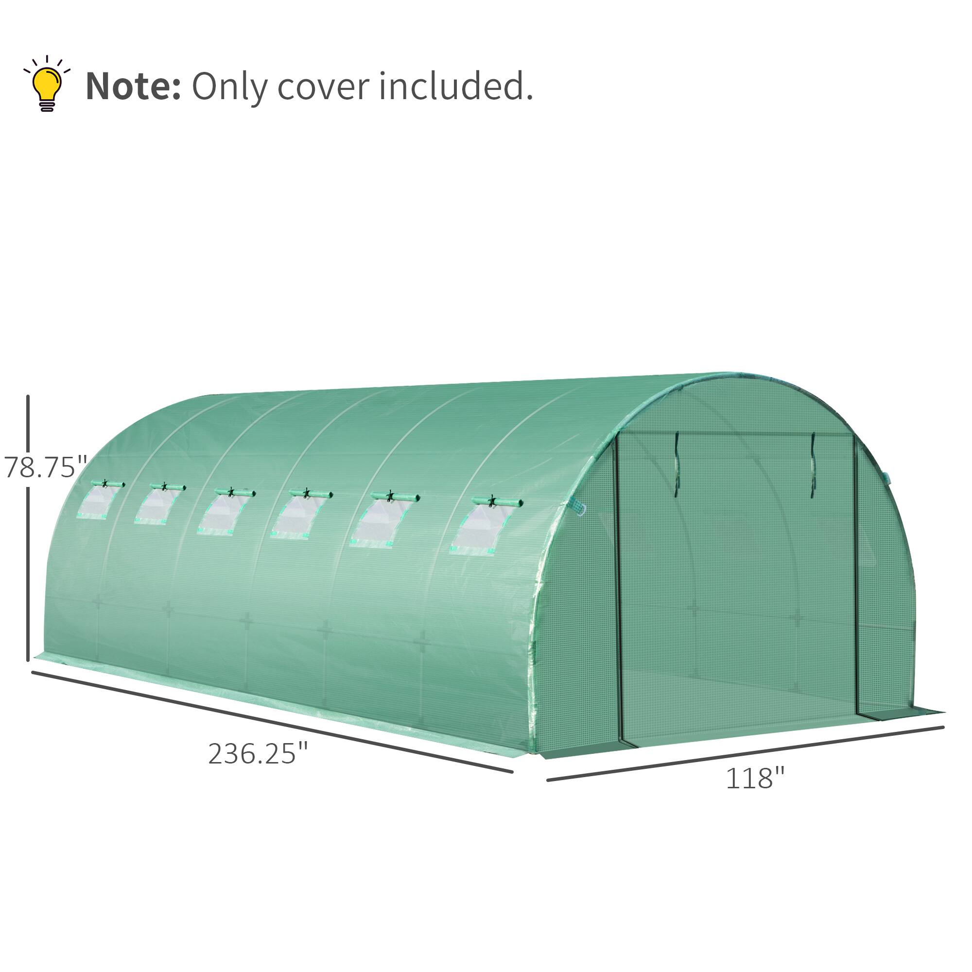 Note: Only cover included.

78.75"  
236.25"  
118"