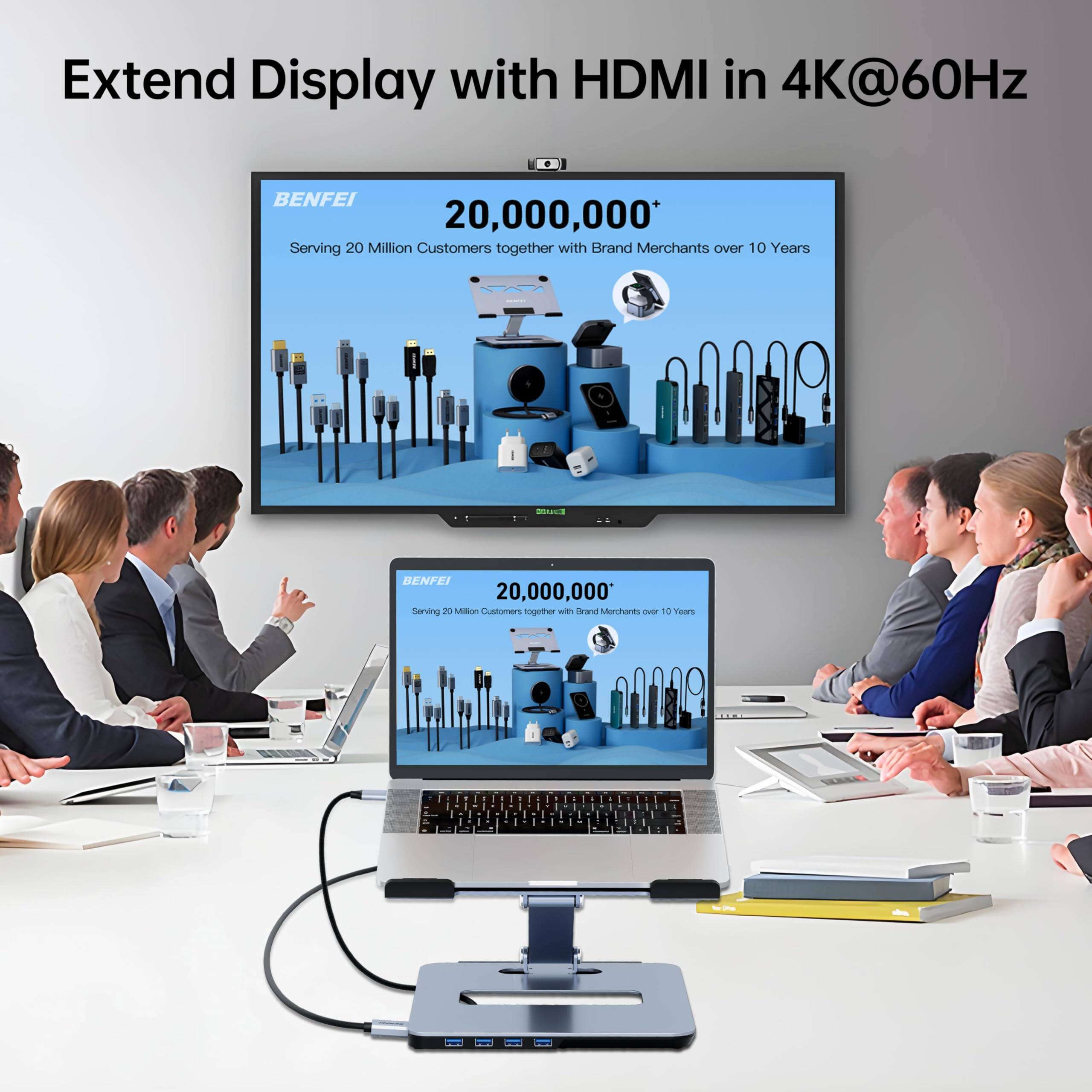 Extend Display with HDMI in 4K@60Hz

BENFEI 20,000,000 Serving 20 Million Customers together with Brand Merchants over 10 Years