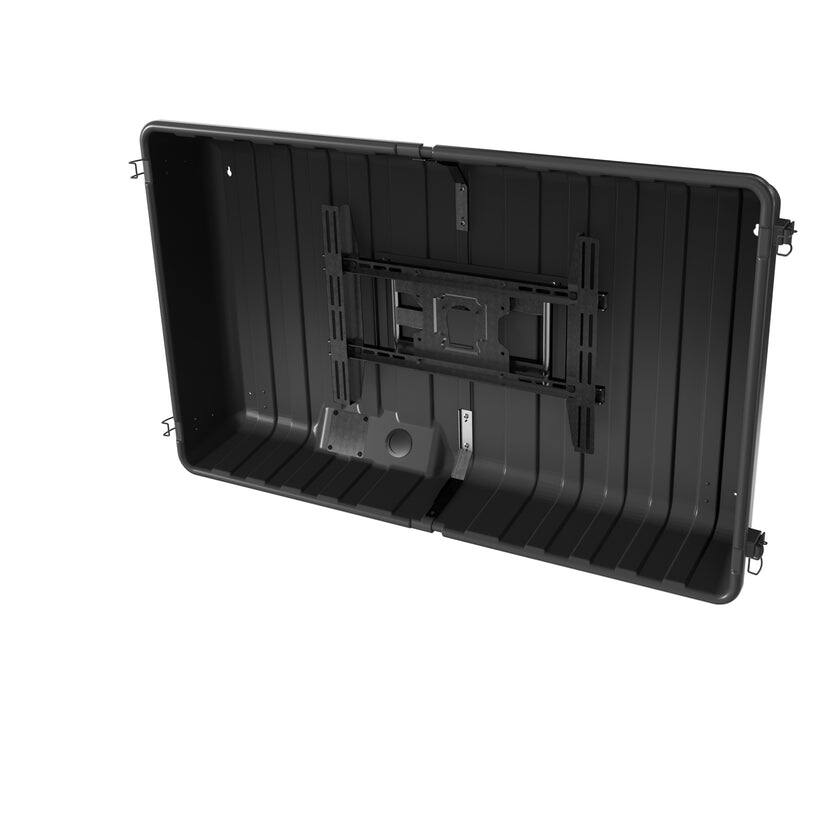Angle. Storm Shell - Storm Shell Classic Outdoor TV Enclosure  65" - Black.