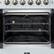 Alt View 2. Forno Appliances - Marco 4.32 Cu. Ft. Freestanding Gas Convection Range with Dual Ring Burner - White.