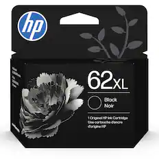 hp
62XL
Black Noir
1 Original HP Ink Cartridge
Une cartouche d'encre d'origine HP