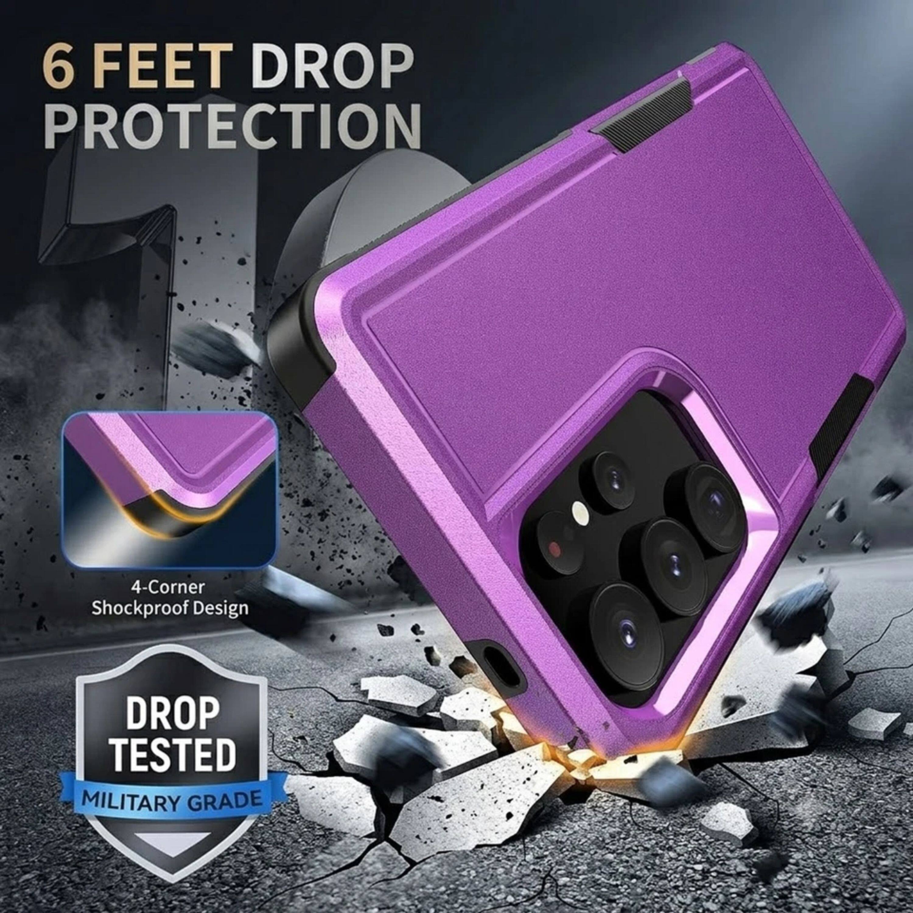 6 FEET DROP PROTECTION  
4-Corner Shockproof Design  
DROP TESTED  
MILITARY GRADE