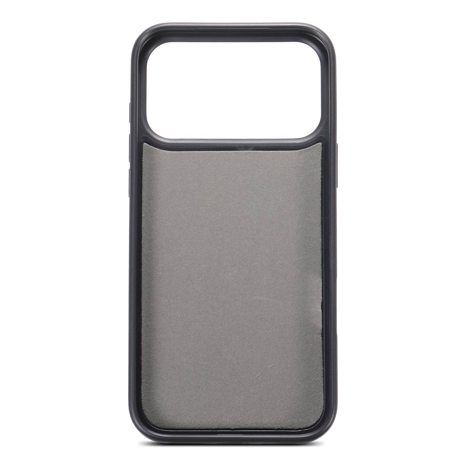 Back. Dteck - for Apple iPhone 17 Pro Max Retro PU Leather Wallet Case,Shockproof Magnetic Closure Flip Hidden Card Slots Back Cover - Black.