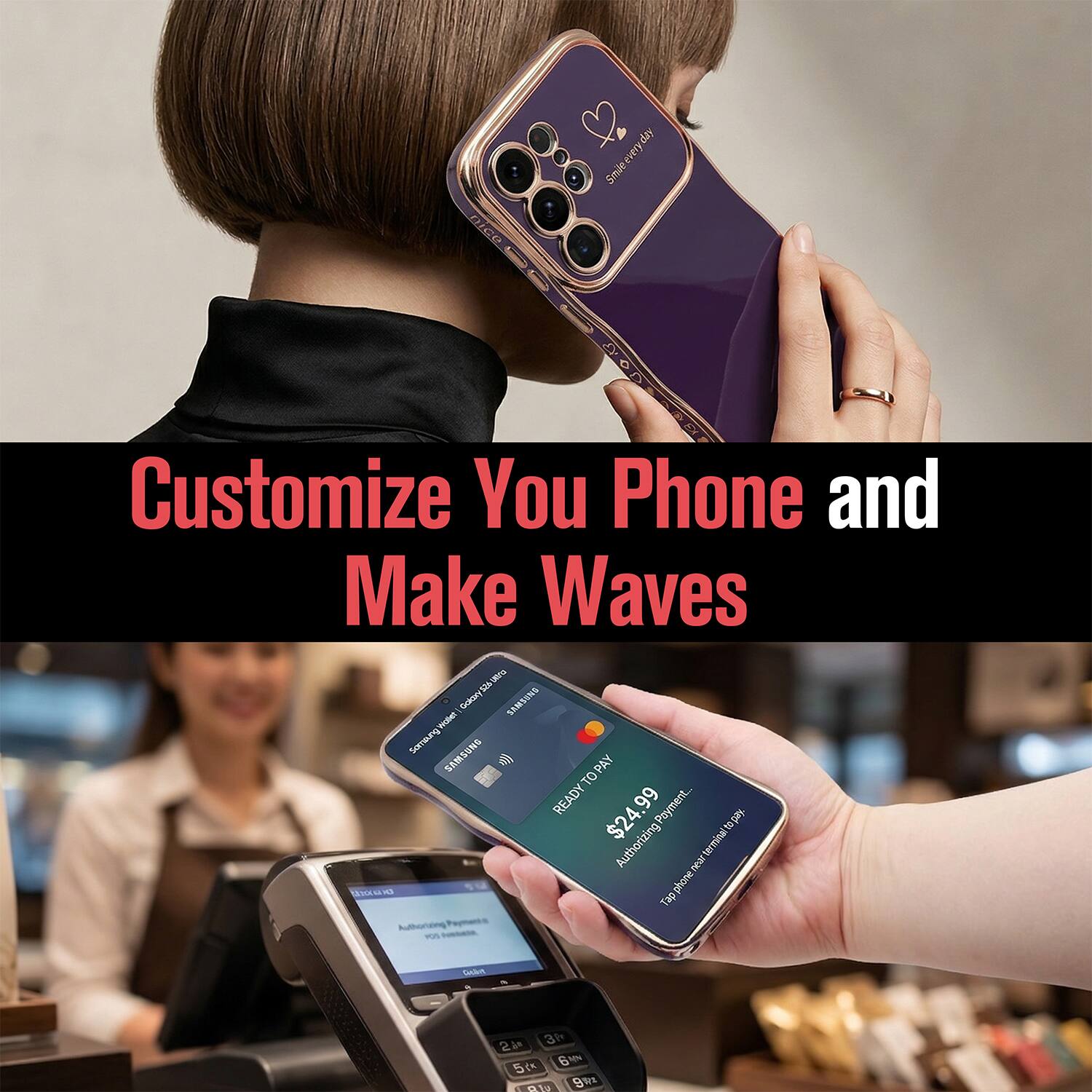 Customize Your Phone and Make Waves

$24.99 Payment...

Authorizing Payment...

Tap Here to Pay