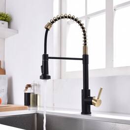 Single Handle Touchless Sensor Gooseneck Pull Down Sprayer Kitchen Faucet
