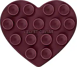VELVET CAVIAR - Magnetic Heart Suction Mount - Burgundy 1990