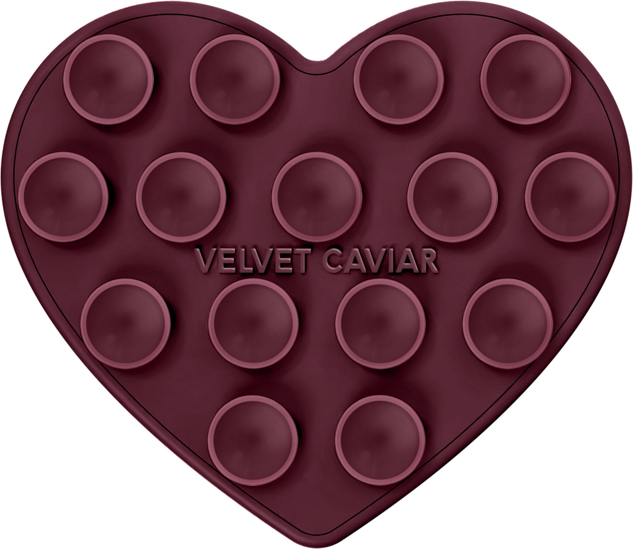VELVET CAVIAR - Magnetic Heart Suction Mount - Burgundy 1990