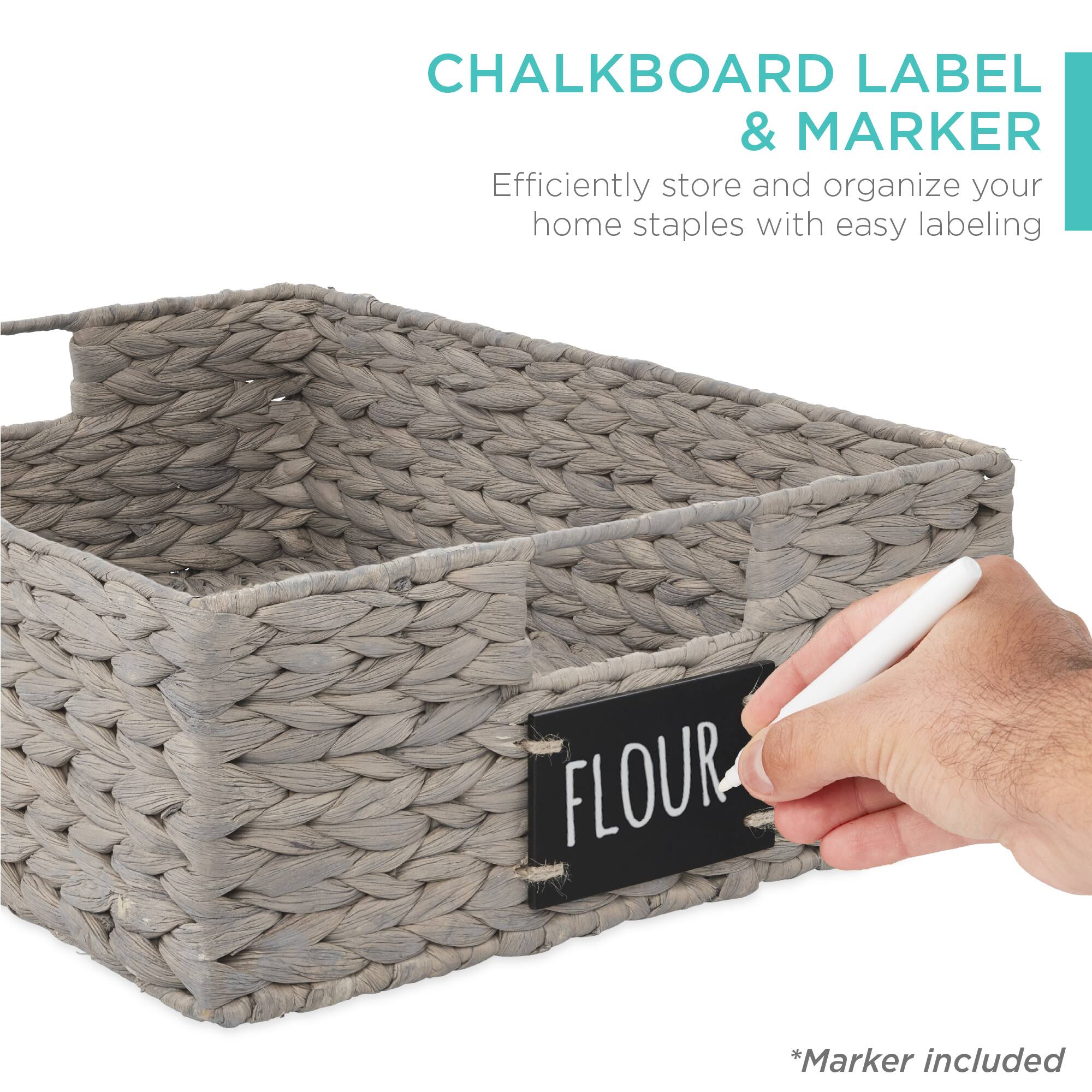 CHALKBOARD LABEL & MARKER

Efficiently store and organize your home staples with easy labeling

*Marker included