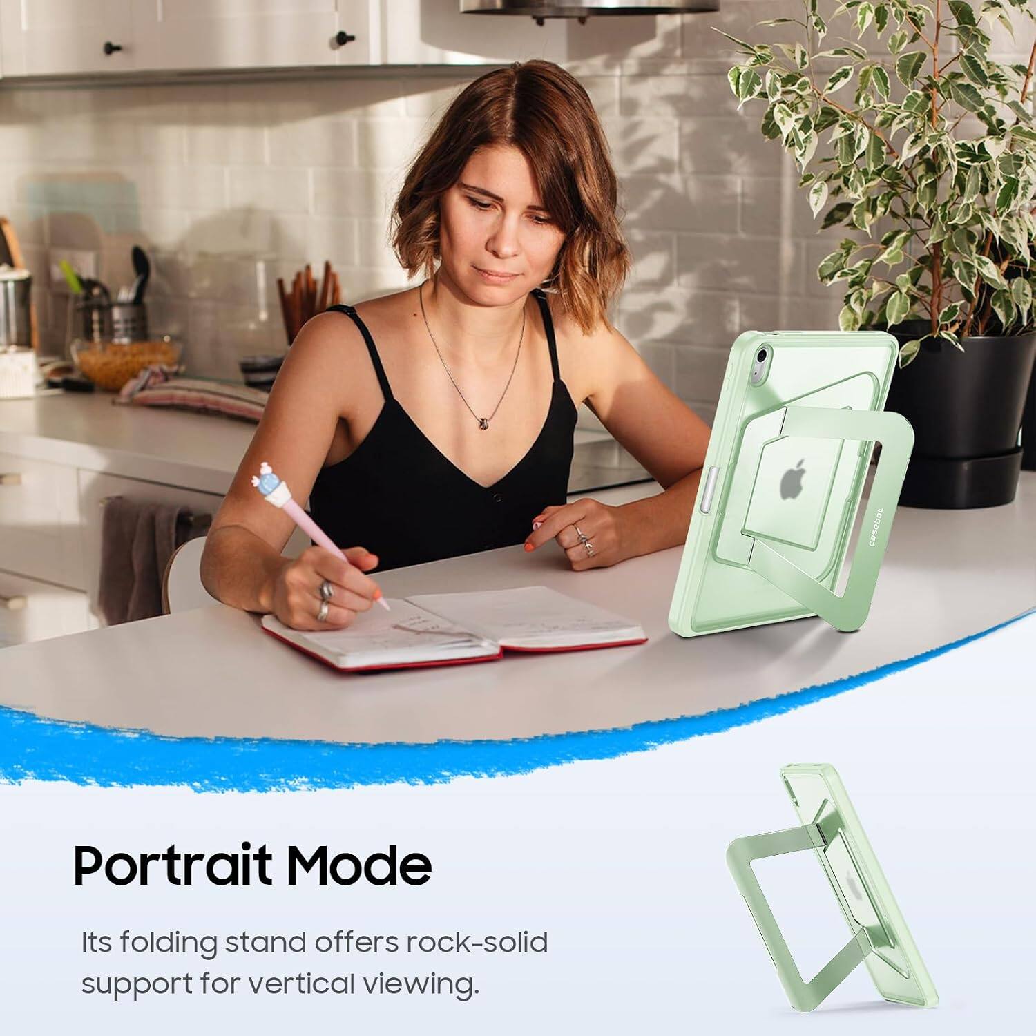 Portrait Mode

Its folding stand offers rock-solid support for vertical viewing.