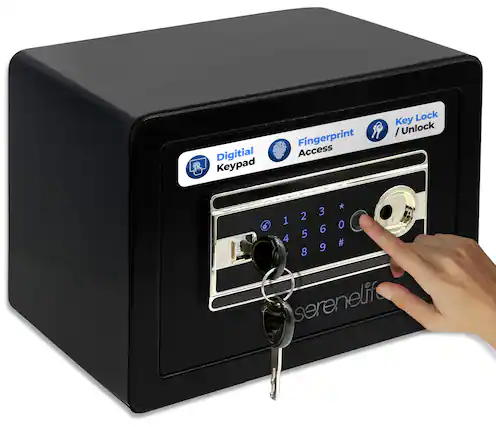 Digital Keypad Fingerprint Access Key Lock / Unlock * 3 2 1 0 6 5 4 # 9 8 serenelif 1