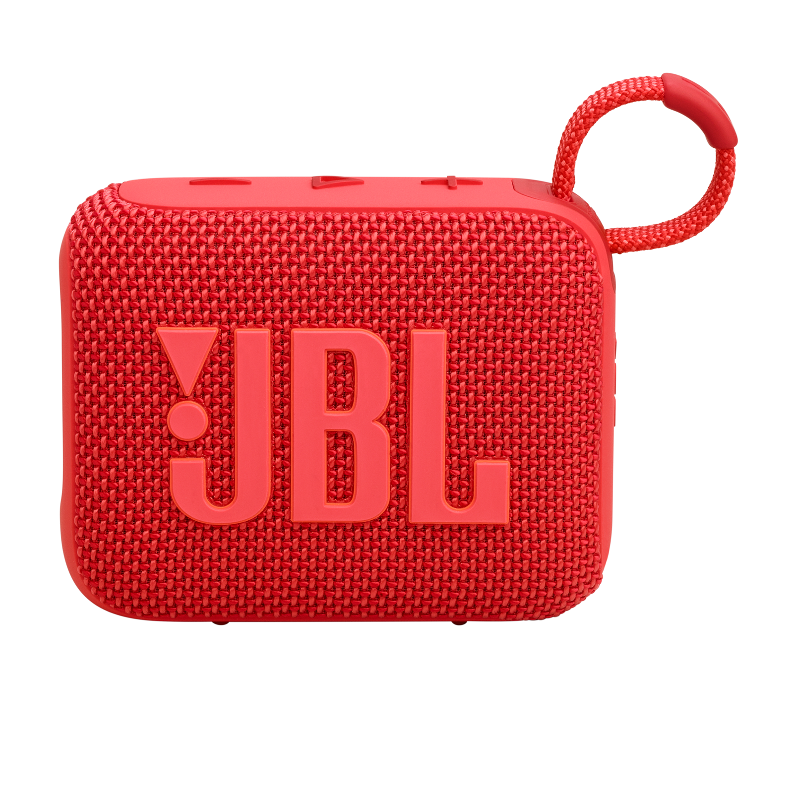 Angle. JBL - Go 4 Portable Bluetooth Speaker - 2024 - Red.