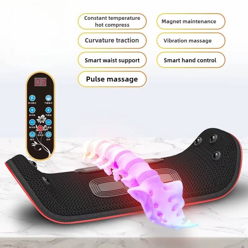- Constant temperature hot compress
- Curvature traction
- Smart waist support
- Pulse massage
- Magnet maintenance
- Vibration massage
- Smart hand control