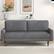 Front. Bestier - 67" Corduroy Modern Sofa Couch, Cozy Comfy Overstuffed 2 Seat Loveseat Couch Sofa with Solid Wood Feet - Gray.