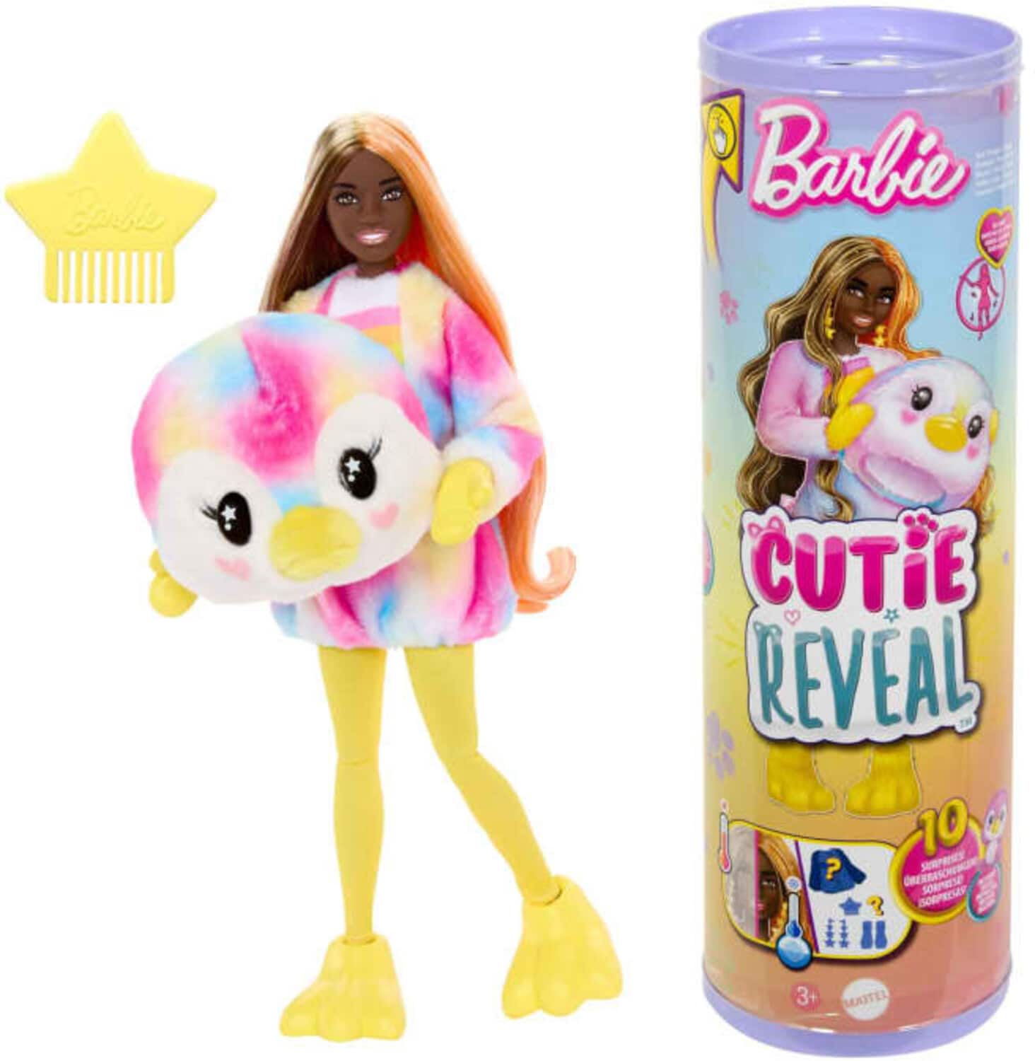Mattel - Barbie Cutie Reveal Color Wow Series Barbie Penguin - COLLECTABLES - Multicolor
