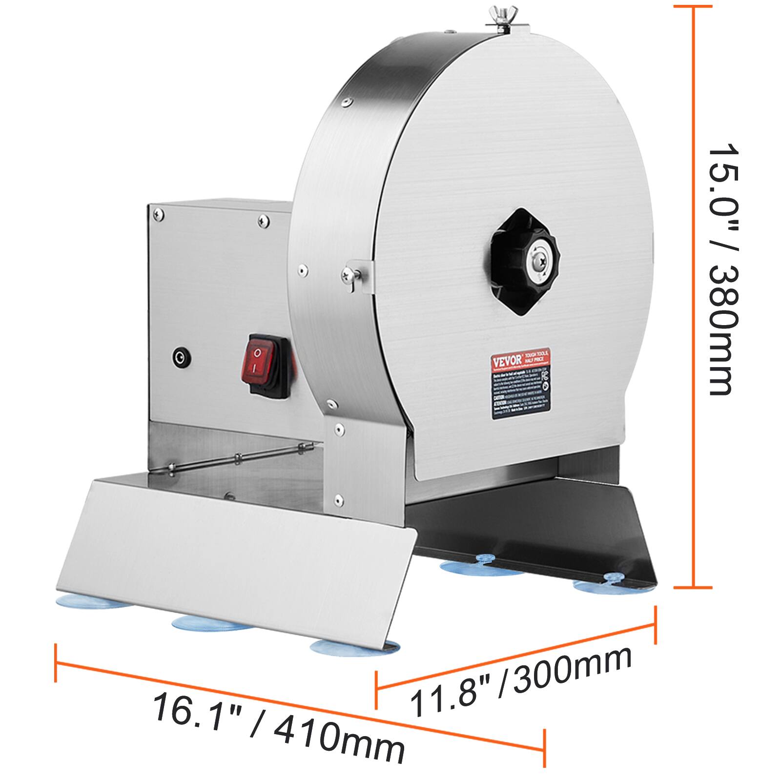 - VEVOR
- 15.0" / 380mm
- 16.1" / 410mm
- 11.8" / 300mm