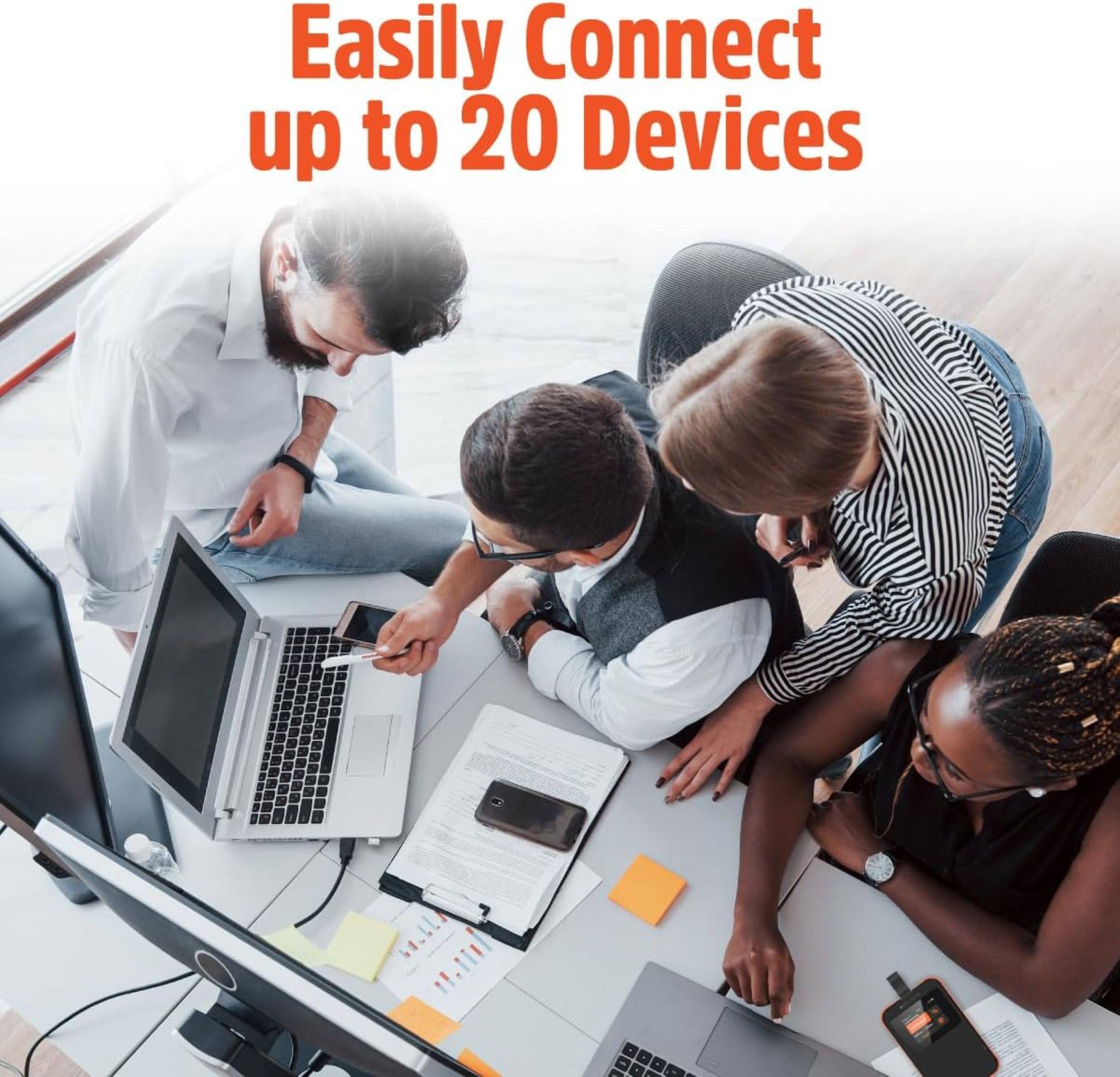 Easily Connect up to 20 Devices
