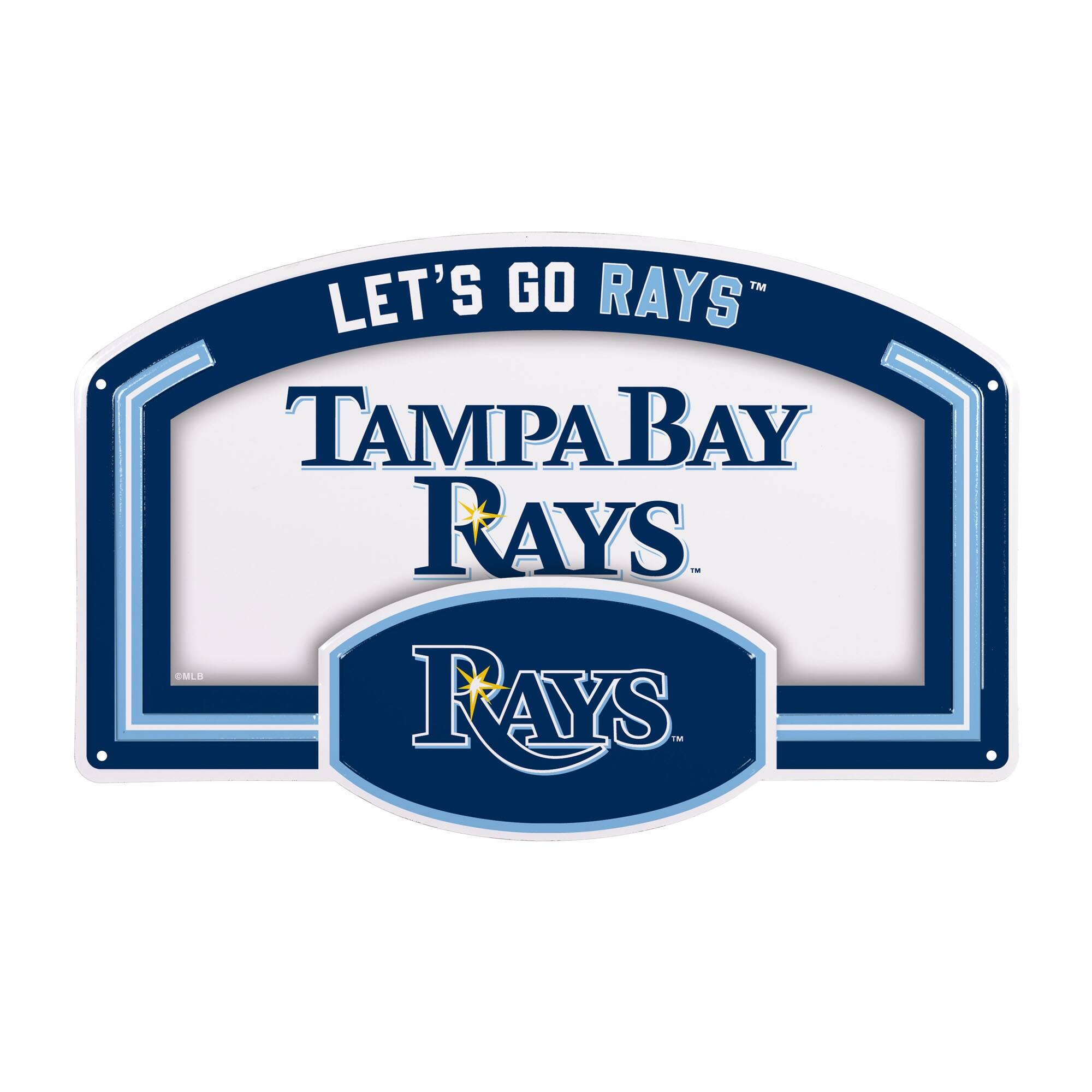 Tampa Bay Rays 11" x 17" Embossed USA Steel Buckle Wall Sign