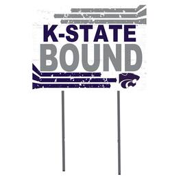 Jardine - Kansas State Wildcats 18'' x 24'' Bound Yard Sign - White
