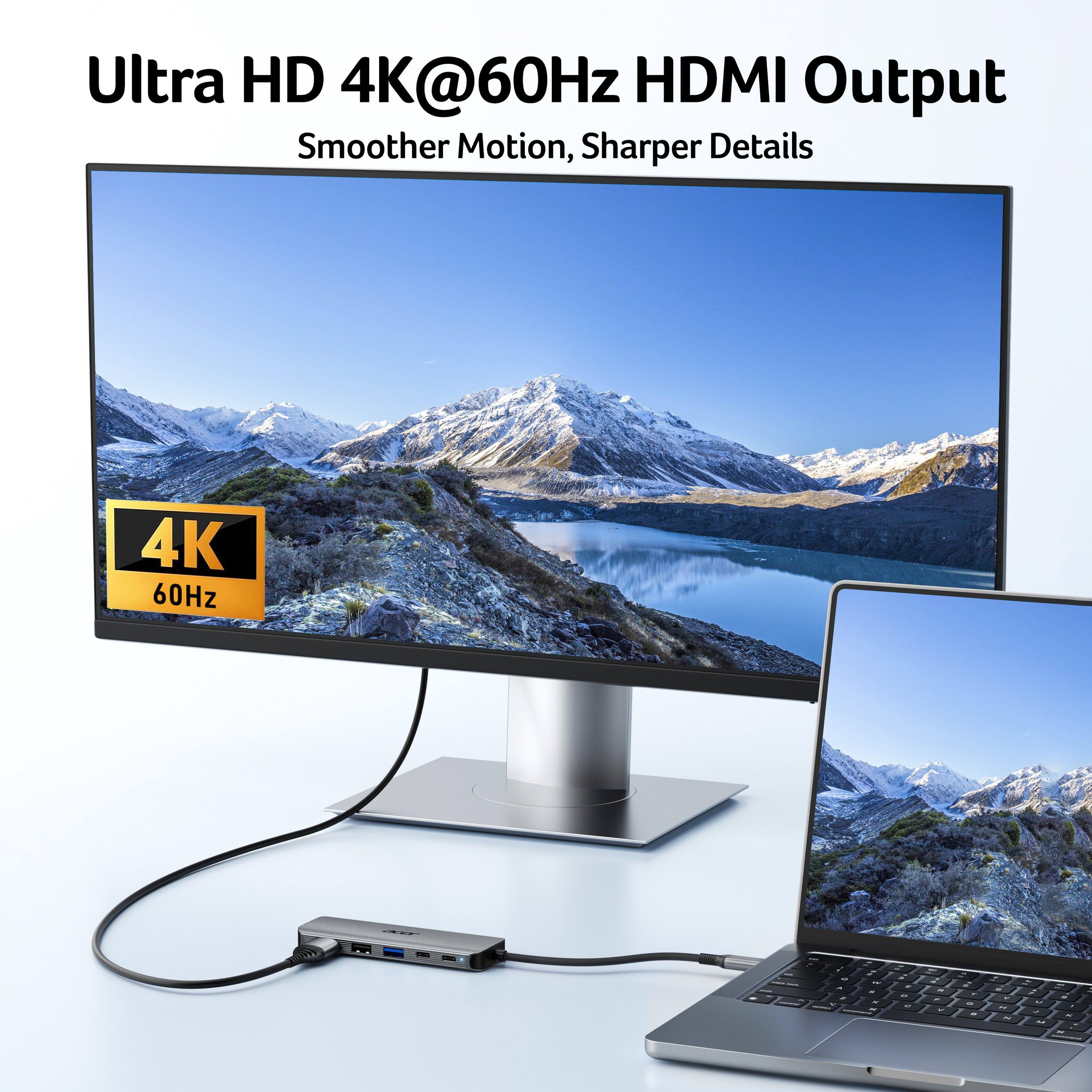 Ultra HD 4K@60Hz HDMI Output  
Smoother Motion, Sharper Details