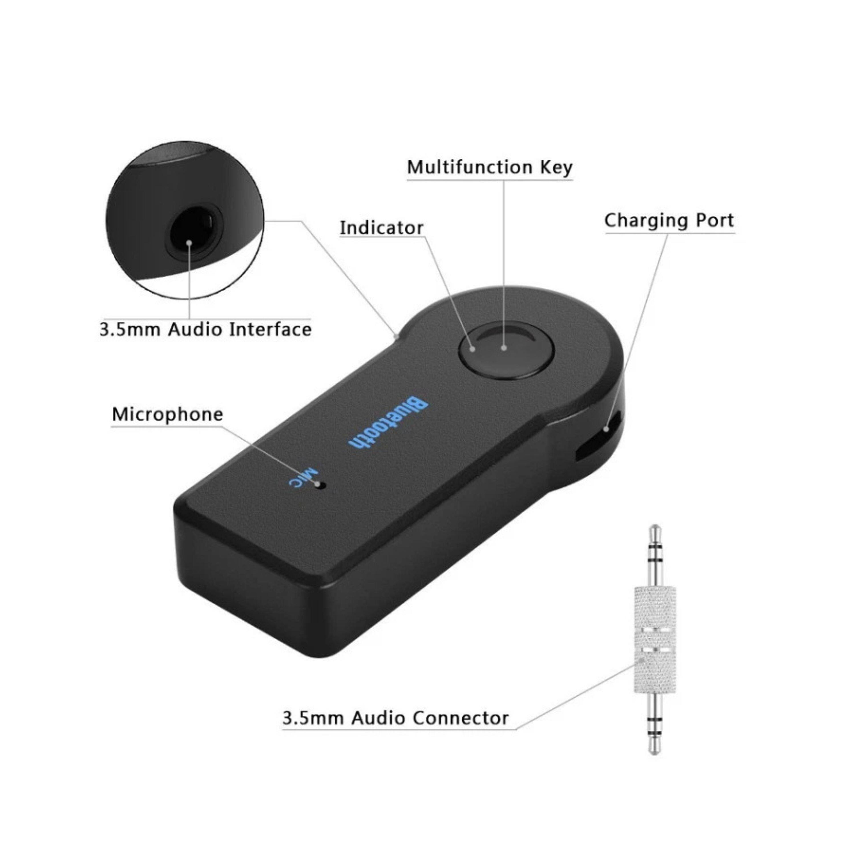 Multifunction Key, Indicator, Charging Port, 3.5mm Audio Interface, Microphone, Bluetooth MIC, 3.5mm Audio Connector