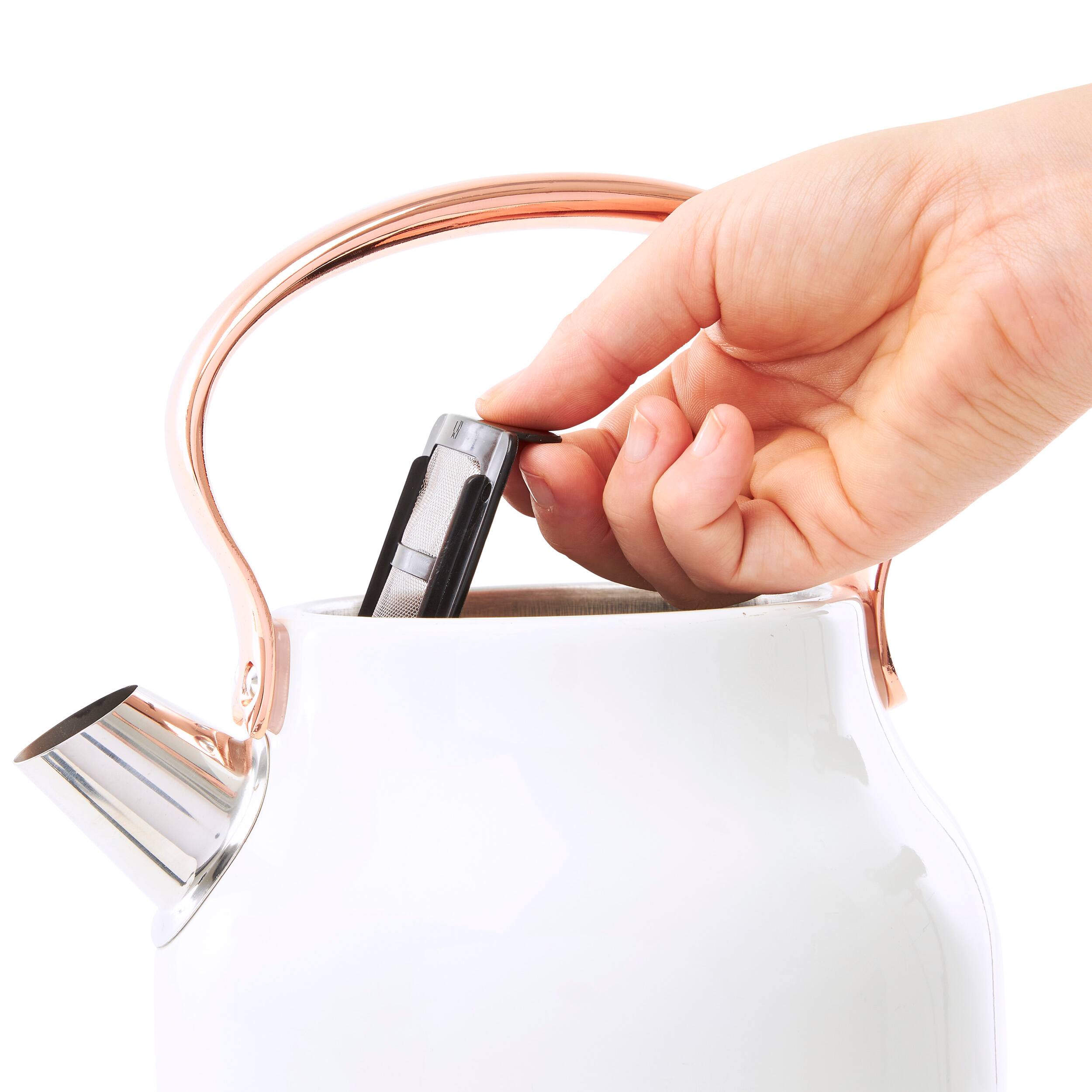 Alt View 1. Haden - Heritage Electric Kettle - Ivory Copper.