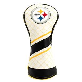 Team Golf - Pittsburgh Steelers Striped Quilted Driver Headcover - Multicolor