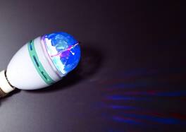 Forum Novelties - Large L.E.D. Party Light Without Sound LY-399 - Blue