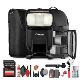 Canon - Speedlite 430EX III-RT Flash Wireless Radio & Optical TTL, High-Speed Sync + More w (International Version) - Black