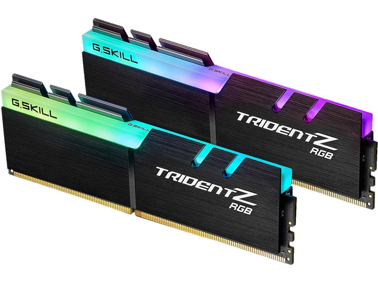 G.SKILL TRIDENT Z DDR4 3600MHz 32GB① G.SKILL TridentZ RGB 32GB DDR4 3600MHz RAM (2x16GB) F4 3600C16D
