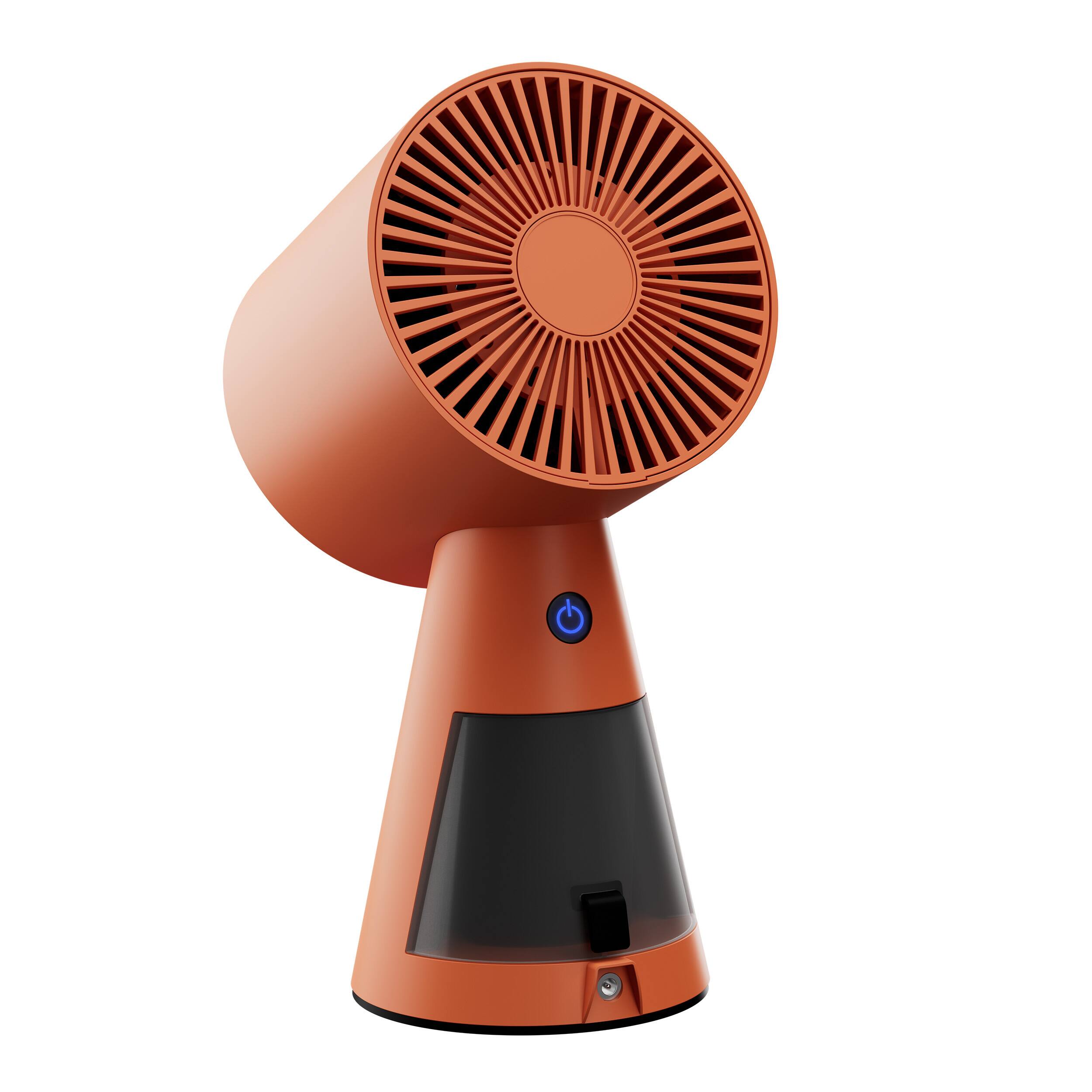 Angle. Ciarra - HOOD TO GO Portable Mini Desktop Range Hood - Orangina.