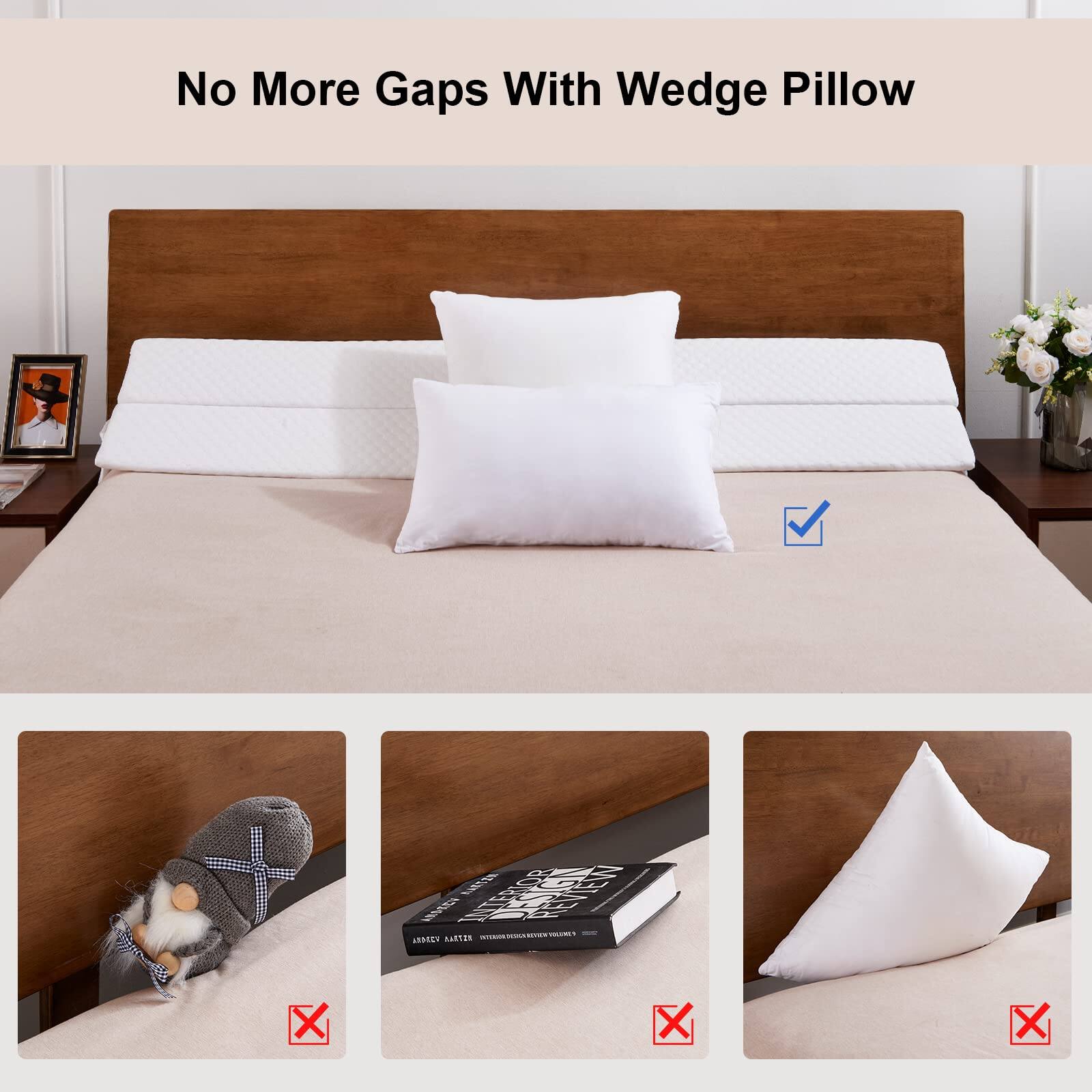 No More Gaps With Wedge Pillow