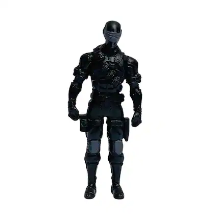 Front. Hasbro - GI Joe 2.5 Inch Vinyl Figure | Snake Eyes - Black.