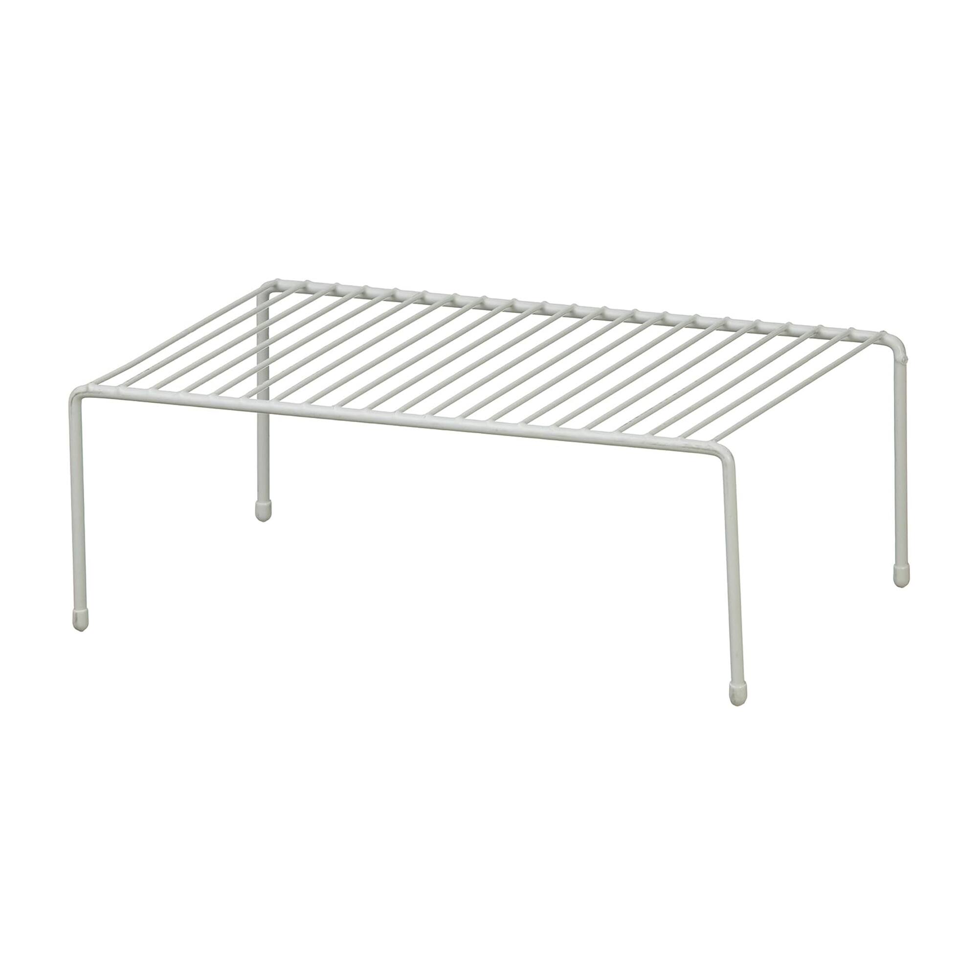 Front. ClosetMaid - ClosetMaid 16.25'' x 8.38'' x 5.68'' Large Wire Shelf Rack Organizer Unit, White - White.