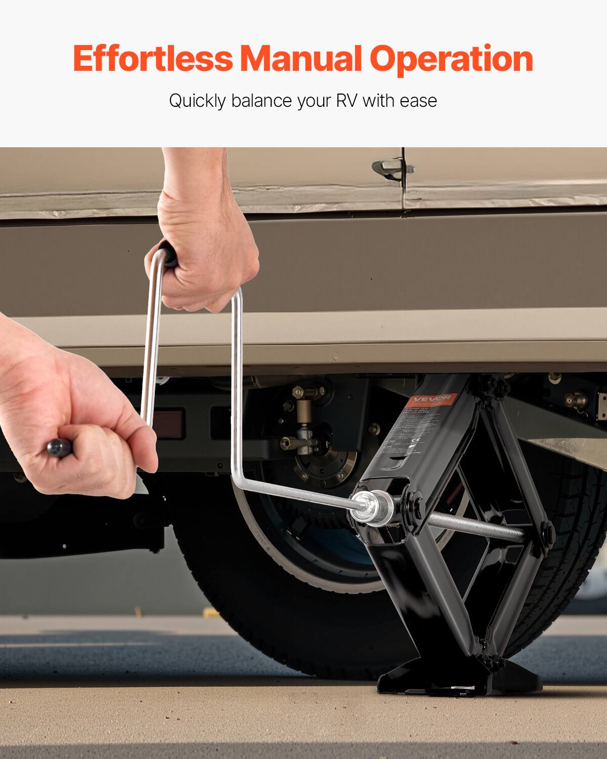Effortless Manual Operation  
Quickly balance your RV with ease