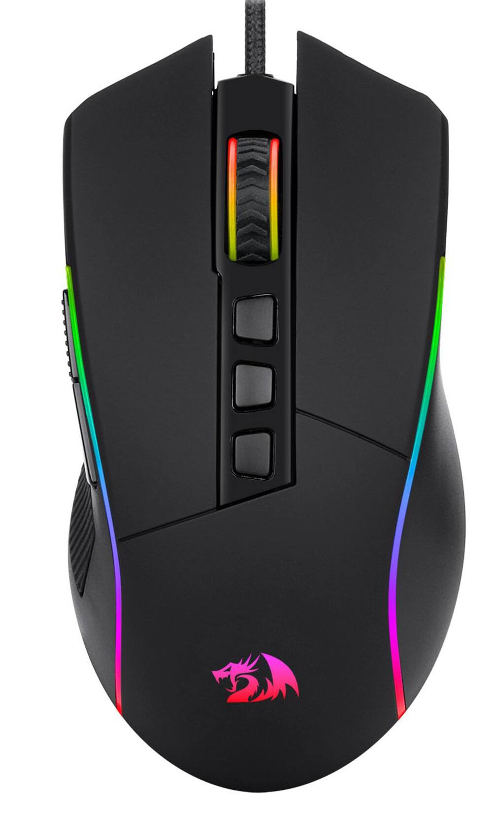 REDRAGON - M812-RGB USB-C Wired Gaming Mouse - Wired - Black