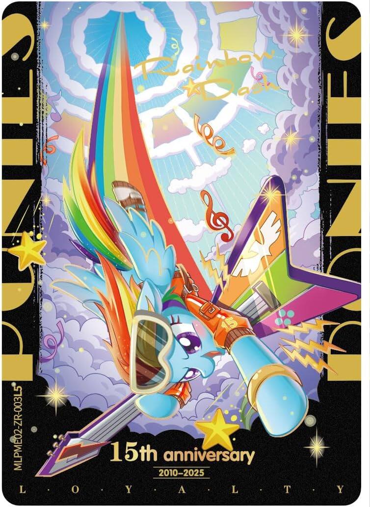 Rainbow Dash

15th anniversary 2010-2025

LOYALTY