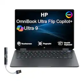 HP - OmniBook Ultra Flip 2-in-1 Laptop 14.0 2.8K Display (Ultra 9-288V, 32GB, 2TB SSD, Win 11 Pro) w/USB Hub - Eclipse Gray