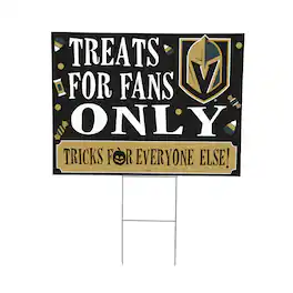 Evergreen Enterprises - Vegas Golden Knights 18" x 24" Halloween Treats Outdoor Yard Sign - Multicolor