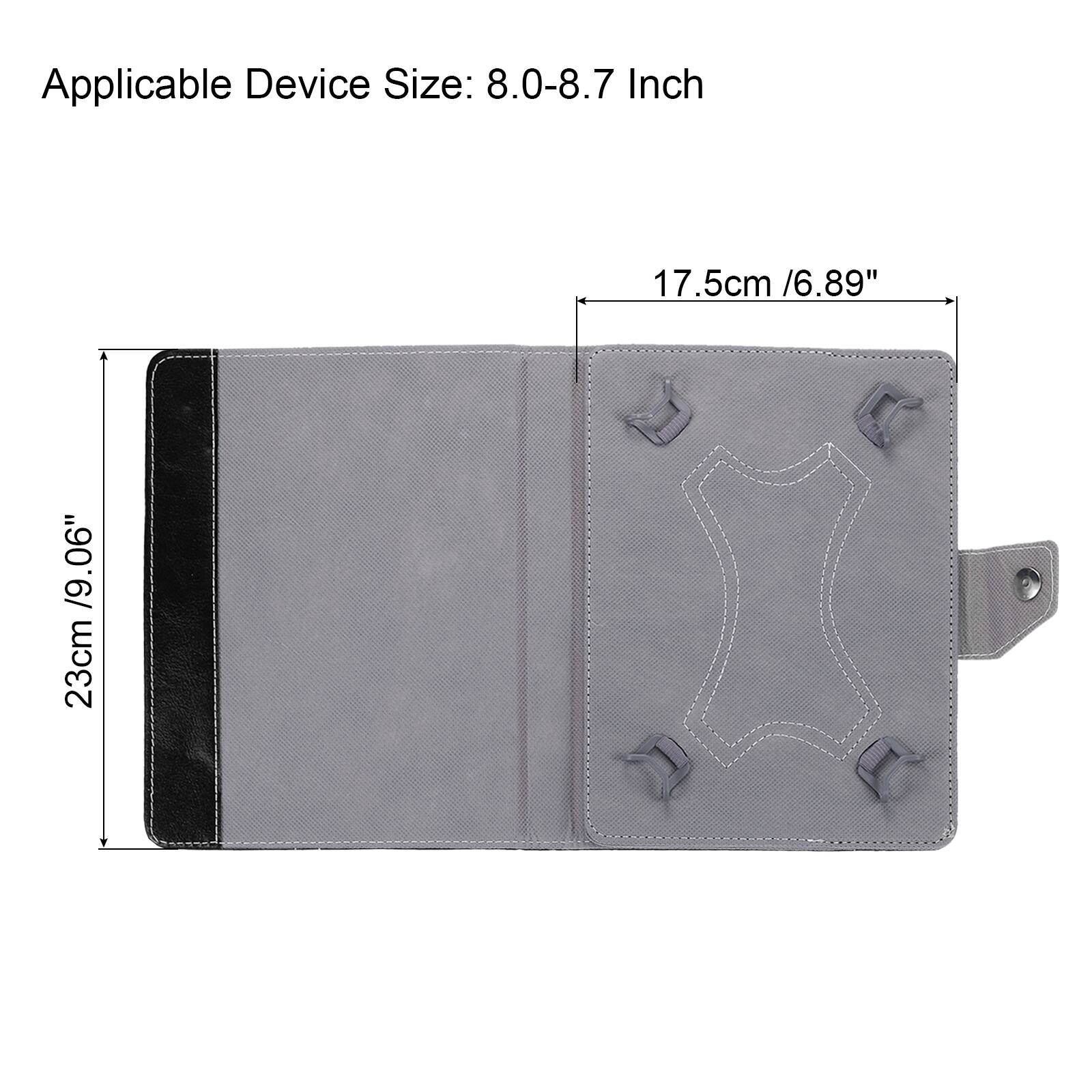 Applicable Device Size: 8.0-8.7 Inch  
17.5cm / 6.89"  
23cm / 9.06"
